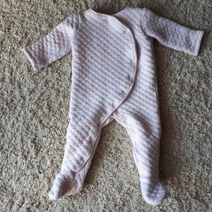 F&F footie pajamas pink baby girl size 9-12 M